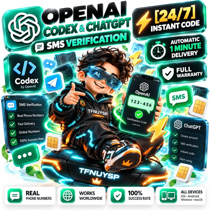 [24 · 7] СМС Активация OpenAI CODEX · ChatGPT · МОМЕНТАЛЬНО