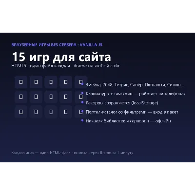 15 игр для сайта HTML5: Змейка, 2048, Тетрис, Сапёр — исходники (iframe, без библиоте - irongamers.ru