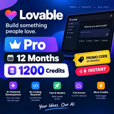 Lovable AI Pro (12 месяцев) | 1200 кредитов | Официальный промокод | Мгновенная актив - irongamers.ru
