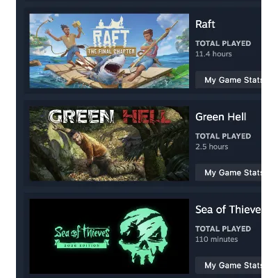 [6 в 1] Игры в Steam общей стоимостью $190 | Sea of ​​Thieves | Raft | Green Hell - irongamers.ru