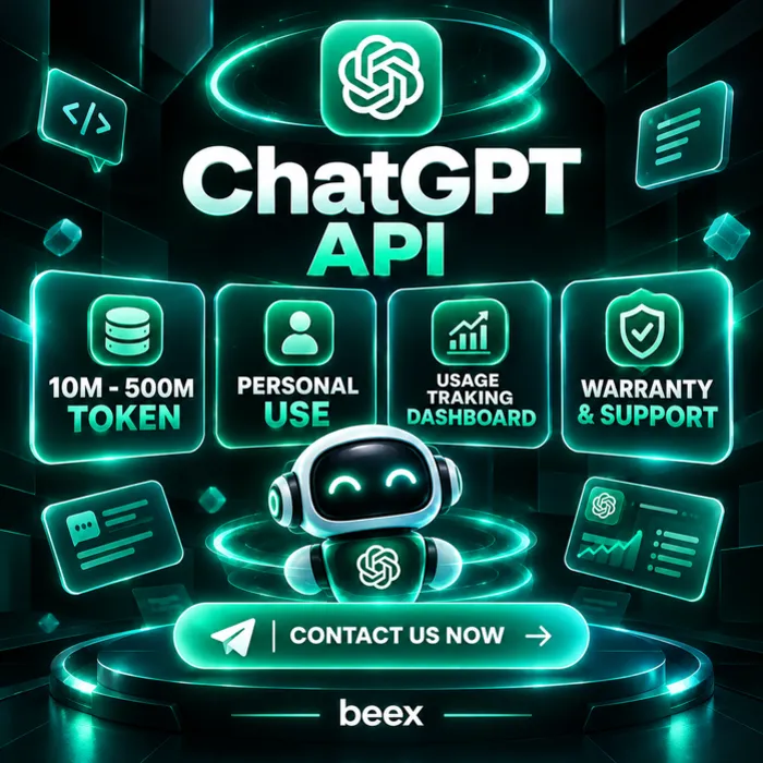 [АВТОДОСТАВКА 24 · 7] Доступ к ChatGPT API (квота 10–500 млн токенов)