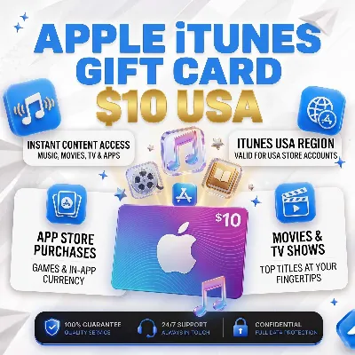 Apple Gift Card 10 USD USA Карта iTunes App Store Ключ Моментально
