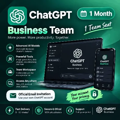 ChatGPT Business Team 1 месяц | Официальное приглашение на Email - irongamers.ru