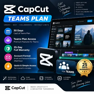CapCut Teams Plan 30 Days Pro Account Mail Pass - irongamers.ru