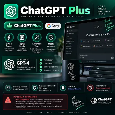 ChatGPT Plus Gpay Stable Account 12H Warranty Fast Access - irongamers.ru