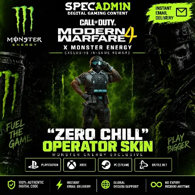 OPERATOR SKIN "ZERO CHILL" | CALL OF DUTY: MODERN WARFARE 4 | MW4 MONSTER ENERGY - irongamers.ru