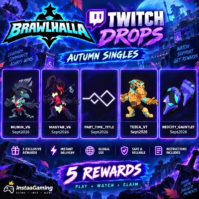 BRAWLHALLA | TWITCH DROPS | 5 НАГРАД | МГНОВЕННАЯ ДОСТАВКА - irongamers.ru