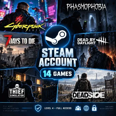 [14in1] / STEAM ACCOUNT | CYBERPUNK 2077 | PHASMOPHOBIA | 7 DAYS TO DIE | DEAD BY DAY - irongamers.ru