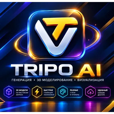 Tripo 3D AI | Starter / Pro / Max | 1 месяц | Бонусные кредиты в комплекте | Отличная - irongamers.ru