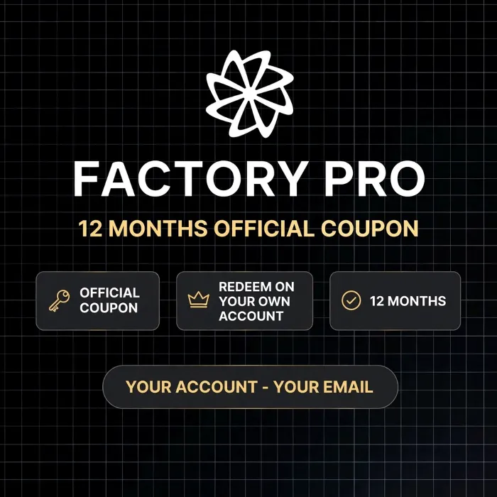 Factory PRO — 12 Месяцев, Официальный Купон