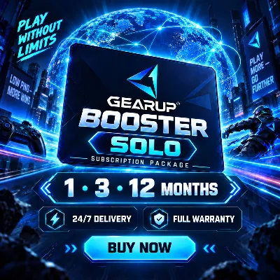GearUP Booster Пакет подписки «Соло» | 1/3/12 месяцев | Доставка 24/7 | Полная гарант - irongamers.ru
