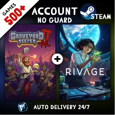 Graveyard Keeper 2 + Rivage + 500 ИГР STEAM АККАУНТ - irongamers.ru
