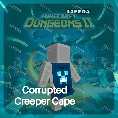 MINECRAFT DUNGEONS II 【Corrupted Creeper Cape】 СКИН • ТВИЧ ДРОПЫ / ДРОПСЫ •GLOBAL КОД - irongamers.ru