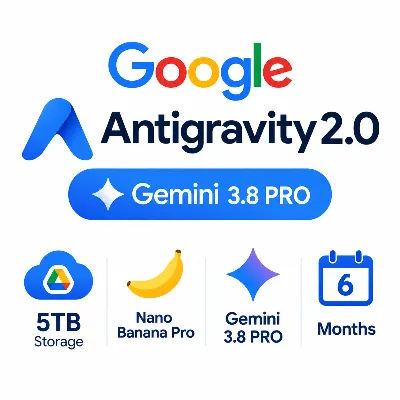 Google Antigravity 2.0 | Gemini 3.8 PRO | Хранилище 5 ТБ | Nano Banana Pro | Автодост - irongamers.ru