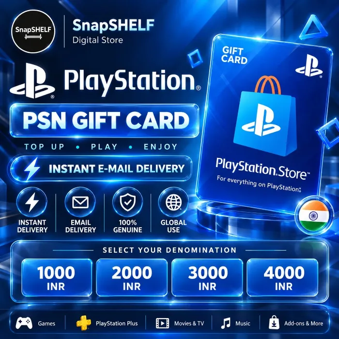 PlayStation PSN Gift Card India 1000 INR · 2000 INR · 3000 INR · 4000 INR · Instant D