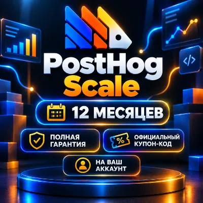 Без входа | PostHog Scale 12 месяцев | Полная гарантия | Официальный промокод - irongamers.ru