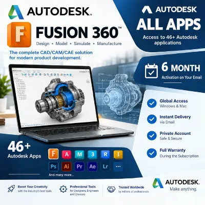 Fusion 360 Autodesk All Apps | Готовый аккаунт | 6 месяцев | 2 ПК / Windows / Mac - irongamers.ru