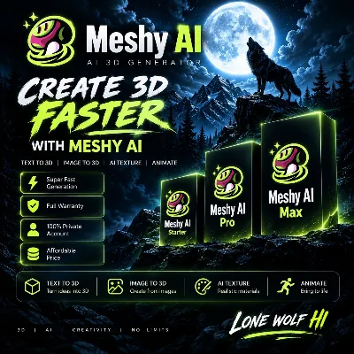 Подписка на Meshy AI 3D — 1 месяц (личный доступ) | Быстро и недорого - irongamers.ru