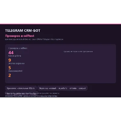 Telegram CRM-бот: исходный код на Python — лиды, воронка, заметки, CSV - irongamers.ru