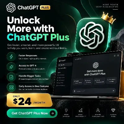 ChatGPT Plus 1 месяц - активация на ВАШЕМ личном аккаунте, не общий | GPT-5.6 | 24/7