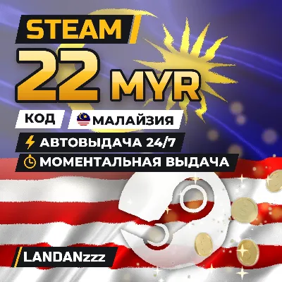 Steam 22 MYR | Код | Малайзия | Автодоставка 24/7 - irongamers.ru