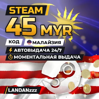 Steam 45 MYR | Код | Малайзия | Автодоставка 24/7 - irongamers.ru