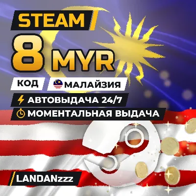 Steam 8 MYR | Код | Малайзия | Автодоставка 24/7 - irongamers.ru