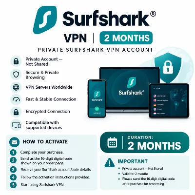 Surfshark VPN | Подписка на 2 месяца | Код активации (для всех стран) - irongamers.ru
