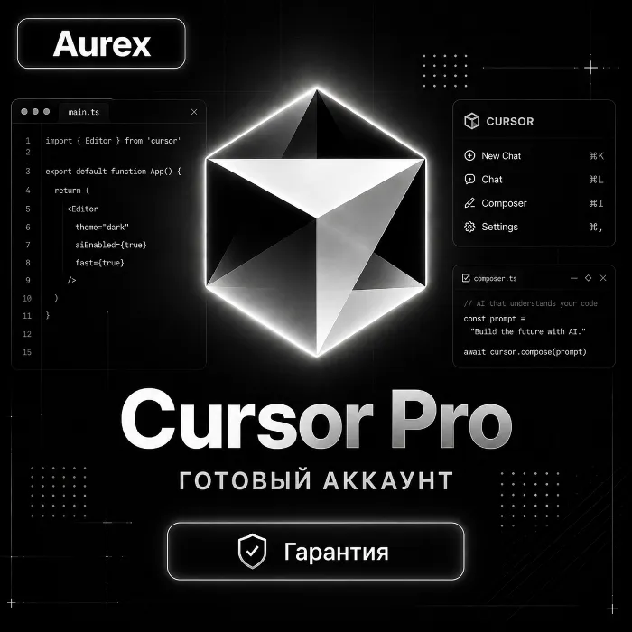 АВТОВЫДАЧА 24 · 7 · Cursor Pro · ПЕРСОНАЛЬНЫЙ АККАУНТ · 1 МЕСЯЦ