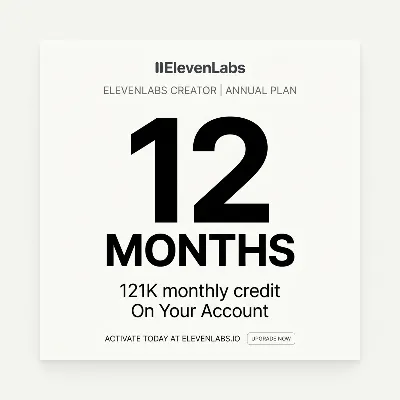 ElevenLabs Creator | 12 месяцев | На вашем аккаунте - irongamers.ru