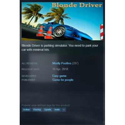 Blonde driver Steam Key Region Free - irongamers.ru