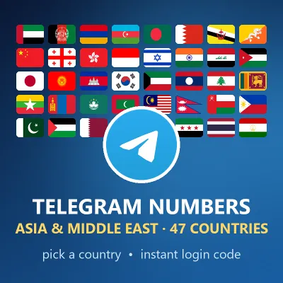 Номер для Telegram | Азия и Ближний Восток | 47 стран на выбор | код входа сразу - irongamers.ru