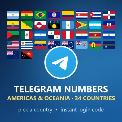 Номер для Telegram | Америка и Океания | 36 стран на выбор | код входа сразу - irongamers.ru