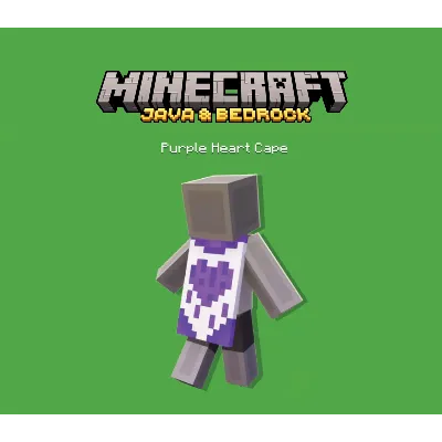 Minecraft Java &amp; Bedrock Edition Purple Heart Cape - irongamers.ru