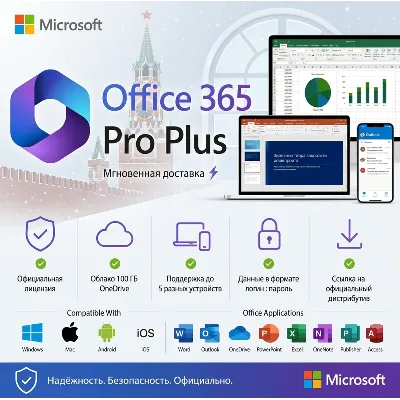 [27/7] Microsoft Office 365 Pro Plus | Полный набор приложений > для 5 устройств - irongamers.ru