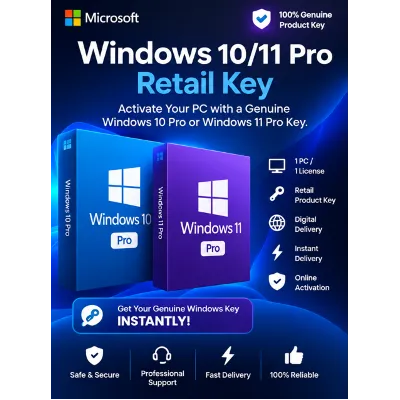 🔑  Ключ Windows 10/11 Pro (Retail) | 1 ПК | Онлайн-активация | Мгновенная доставка - irongamers.ru