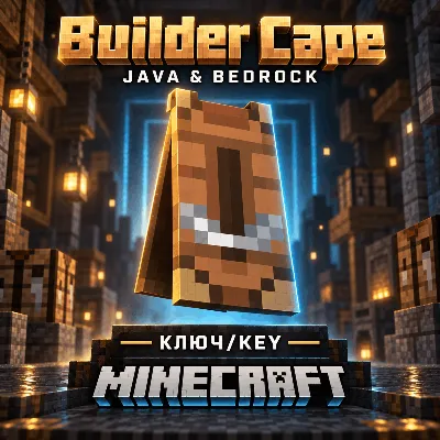 MINECRAFT | BUILDER CAPE | ПЛАЩ/СКИН | JAVA & BEDROCK | КЛЮЧ - irongamers.ru
