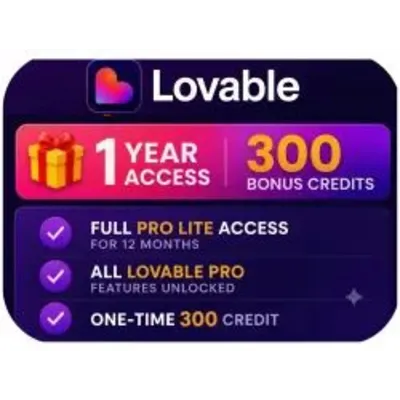Lovable Pro Lite - 12 months | 1 year (300 credits) - irongamers.ru