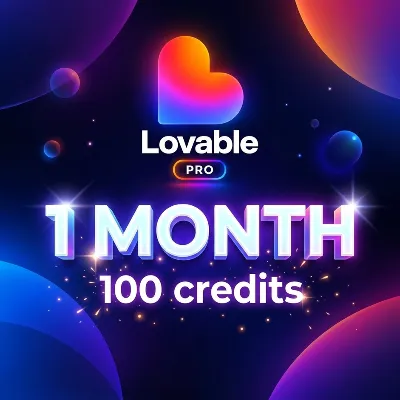 Lovable Pro - 1 months 💜100 ​​credits💜 - irongamers.ru