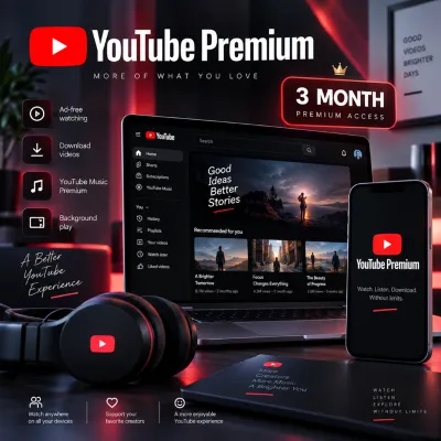 YOUTUBE PREMIUM | 3 MONTHS GIFT LINK | FRESH GOOGLE ACCOUNT | GLOBAL