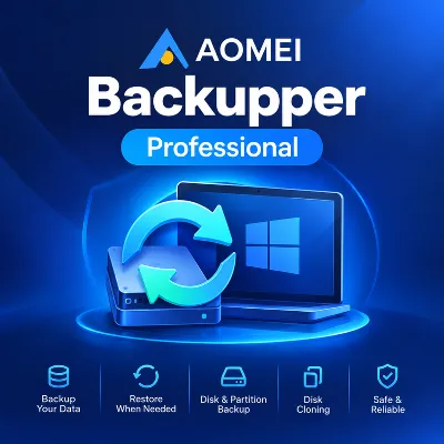AOMEI Backupper Professional | 1 Year License Key | Windows Backup & Recovery - irongamers.ru