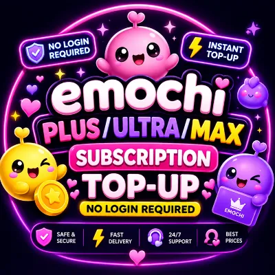 Подписка Emochi Plus / Ultra / MAX | Услуга пополнения | Вход в аккаунт не требуется - irongamers.ru