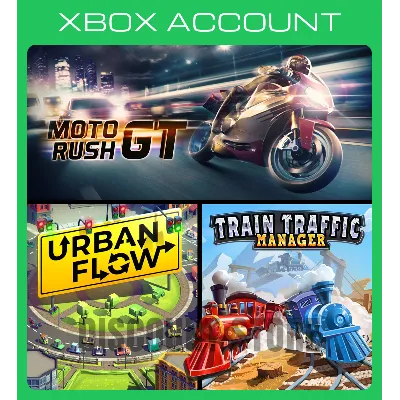 Moto Rush GT + Urban Flow + Train Traffic Manager XBOX