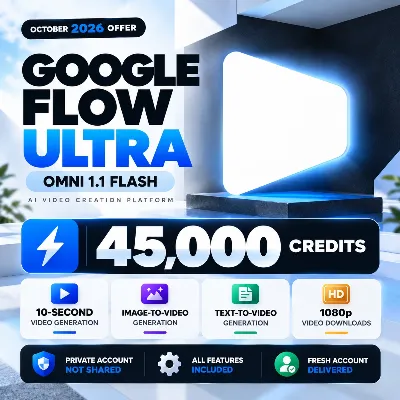 45 000 Кредитов Google Flow AI Omni Flash | 1 мес Личный Аккаунт - Veo3 Ultra - irongamers.ru