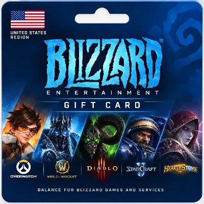 [АВТОВЫДАЧА] Карта Blizzard Battle.net (USA) США 5-100$ - irongamers.ru
