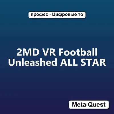 2MD VR Football Unleashed ALL STAR VR Ключ Meta Oculus Quest - irongamers.ru