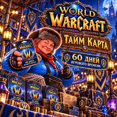 Игровое время WOW Тайм карта 60 дней - irongamers.ru