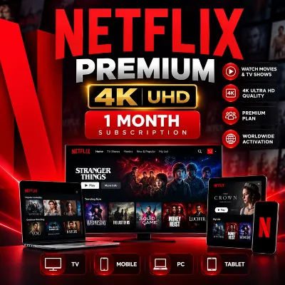 Netflix Premium 4K UHD — личный аккаунт на 1 месяц | Активация по всему миру - irongamers.ru