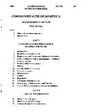 Доминика. Международные Деловые Компании