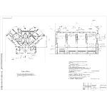 Ремонтный чертеж блока цилиндров КамАЗ-740